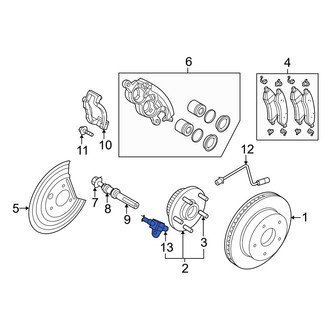 Dodge OE - Front ABS Wheel Speed Sensor