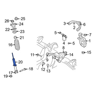 Dodge OE - Front Suspension Shock Absorber Bellows