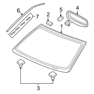 Dodge OE - Windshield - Glass (1500)