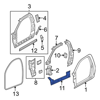 Dodge OE - Left Inner Rocker Panel