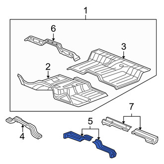Dodge OE - Right Floor Pan Crossmember