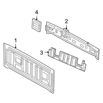 Dodge OE - Cab - Back Panel (Regular Cab), (1500 Regular Cab)