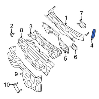 Dodge OE - Front Right Cowl Side Panel