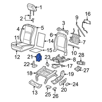 Dodge OE - Front Right Inner Seat Trim Panel
