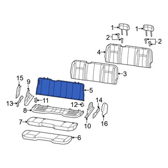 Dodge OE - Rear Seat Back Frame