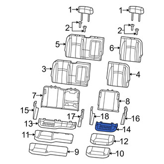 Dodge OE - Rear Left Seat Frame