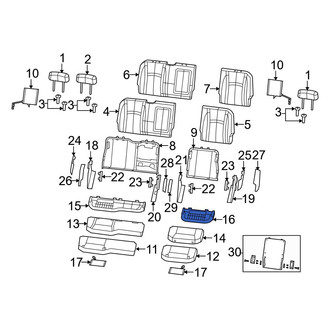 Dodge OE - Rear Left Seat Frame