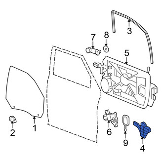 Dodge OE - Front Left Window Channel