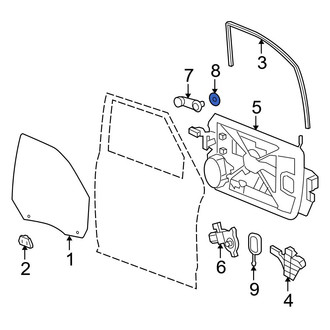 Dodge OE - Window Crank Handle Spacer