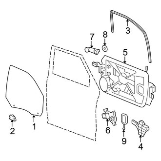 Dodge OE - Front Door - Glass & Hardware