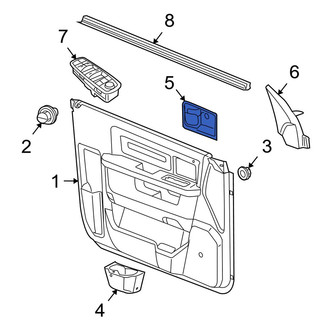 Dodge OE - Front Right Interior Door Handle Trim