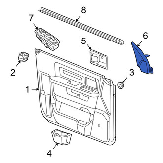 Dodge OE - Front Left Door Mirror Cover