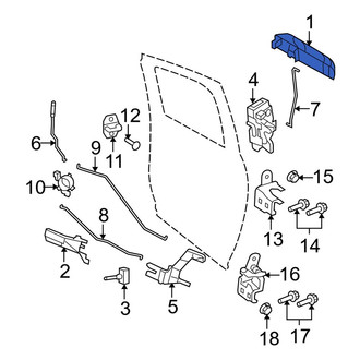 Dodge OE - Rear Left Outer Exterior Door Handle