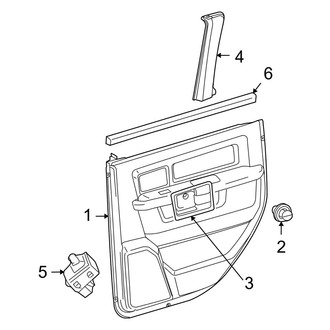 Dodge OE - Rear Door - Interior Trim (Quad Cab)