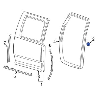 Dodge OE - Rear Door Stop