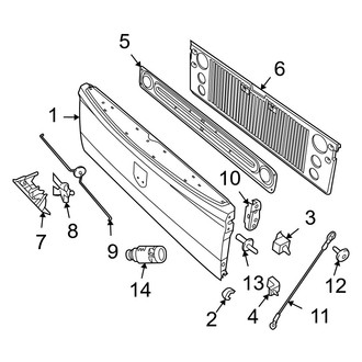 Dodge OE - Pick Up Box - Tail Gate (1500)