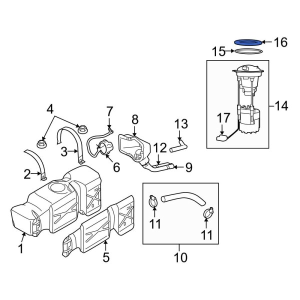 Fuel Tank Lock Ring - Dorman Products - 579-203