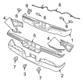 Dodge OE - Rear Bumper - Bumper & Components (1500)