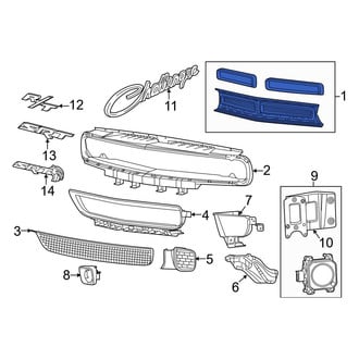 Dodge OE - Front Upper Grille