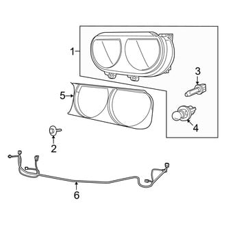 Dodge OE - Front Lamps - Headlamp Components (Halogen)