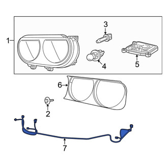 Dodge OE - Front Headlight Wiring Harness