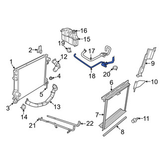 Dodge OE - Engine Coolant Overflow Hose