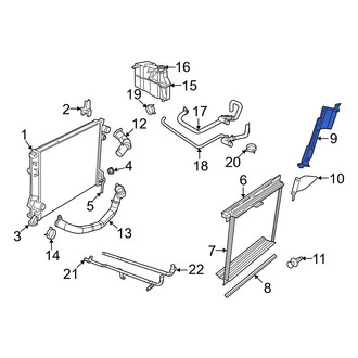 Dodge OE - Left Radiator Air Seal