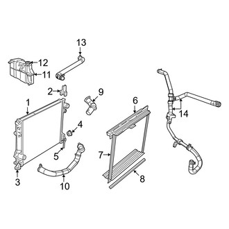 Dodge OE - Cooling - Radiator & Components (3.6L)