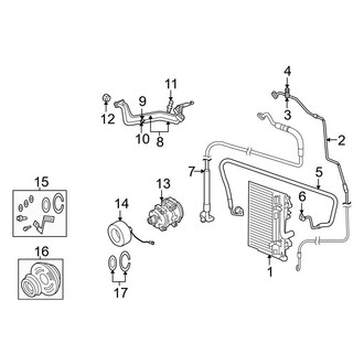 Dodge OE - Air Conditioner & Heater - Condenser, Compressor & Lines
