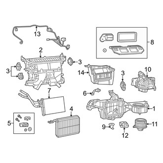 Dodge OE - Air Conditioner & Heater - Evaporator & Heater Components