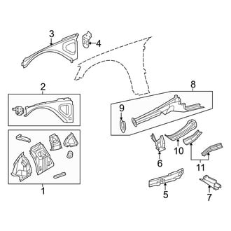 Dodge OE - Fender - Structural Components & Rails
