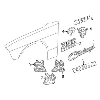 Dodge OE - Fender - Exterior Trim (6.4L)
