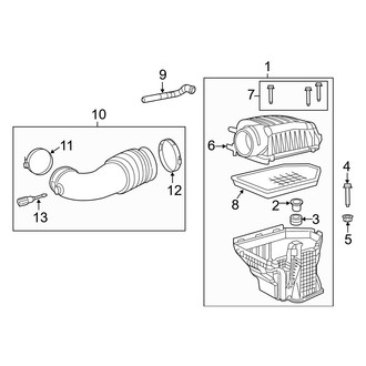 Dodge OE - Engine - Air Intake (W/O Shaker Hood)