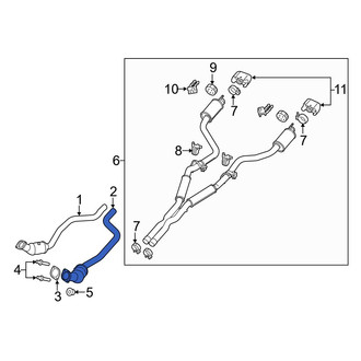 Dodge OE - Left Catalytic Converter