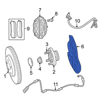 Dodge OE - Front Right Brake Dust Shield