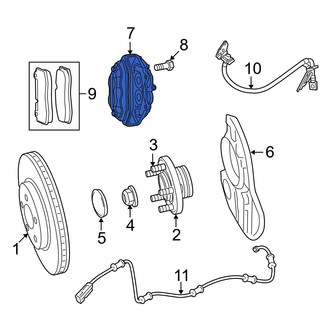 Dodge OE - Front Left Disc Brake Caliper