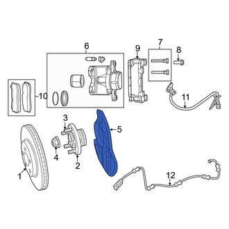 Dodge OE - Front Left Brake Dust Shield