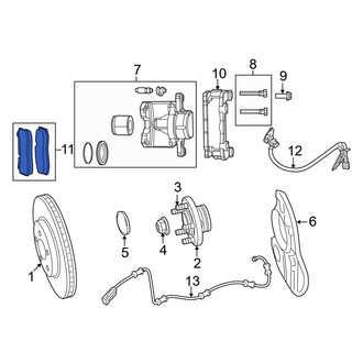 Dodge OE - Front Disc Brake Pad Set