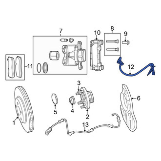 Dodge OE - Front Left Brake Hydraulic Hose