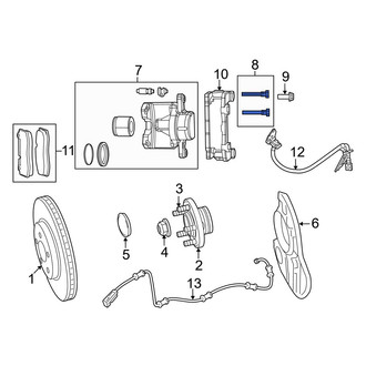Dodge OE - Front Disc Brake Caliper Pin