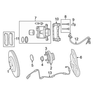 Dodge OE - Front Suspension - Brake Components (W/O Brembo)