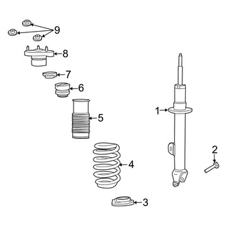 Dodge OE - Front Suspension - Struts & Components