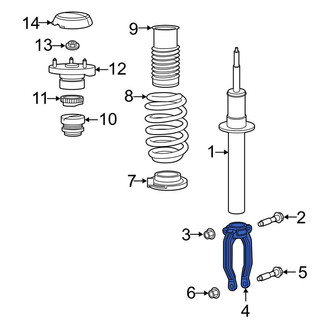 Dodge OE - Front Right Suspension Strut Fork