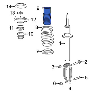Dodge OE - Front Suspension Strut Bellows