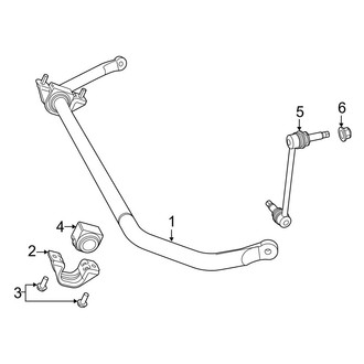 Dodge OE - Front Suspension - Stabilizer Bar & Components