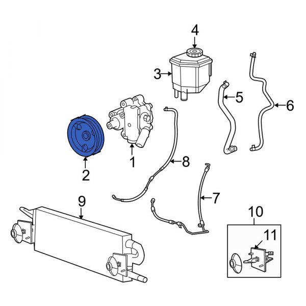Dodge OE 4578769AA Power Steering Pump Pulley