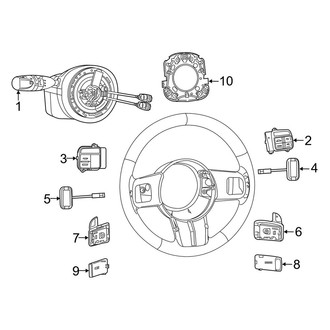 Dodge OE - Steering Column - Shroud, Switches & Levers