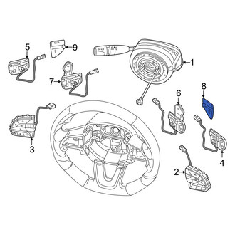 Dodge OE - Right Steering Wheel Trim