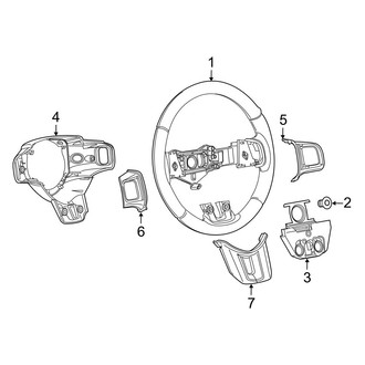 Dodge OE - Steering Wheel & Trim (W/O Sport Design)