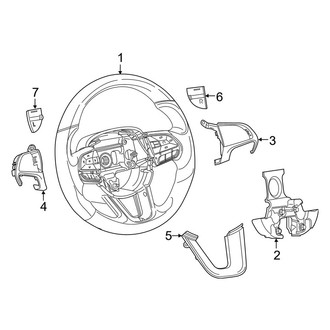 Dodge OE - Steering Wheel & Trim (W/O Sport Design)
